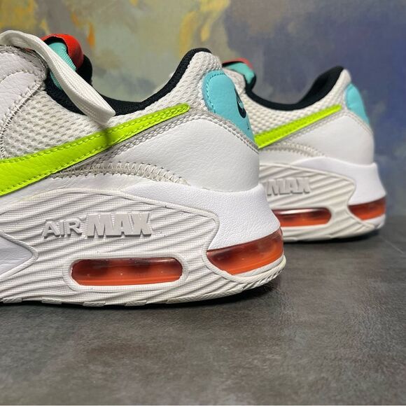 Nike Air Max Excee Women's White/Volt-Black- Crimson Sneakers Size 9 - Picture 8 of 16